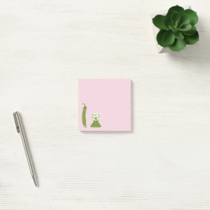Thank You Mum Greeting with Peapod and Peas Post-it Notes