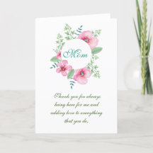 Thank You Mum Mother's Day