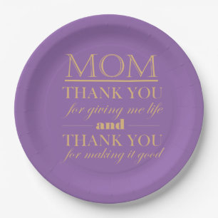 Thank You Mum, Mother's Day Plate