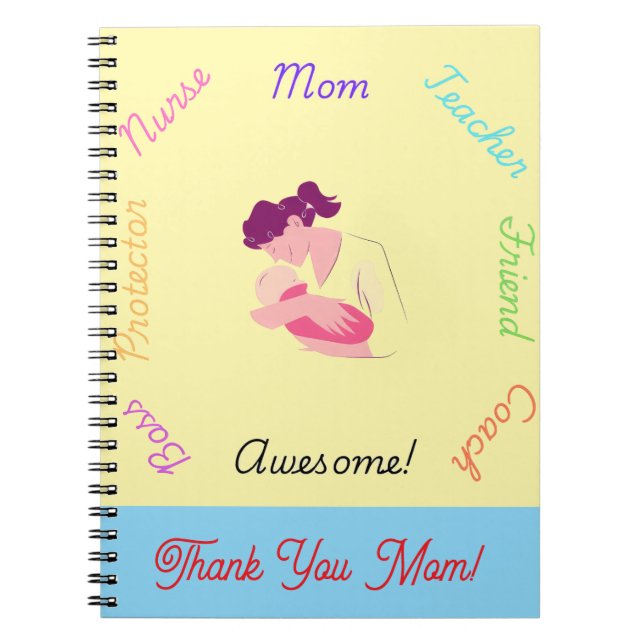Thank You Mum Notebook (Front)