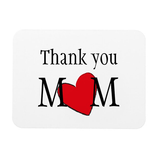 Thank You Mum Personalised  Magnet (Horizontal)