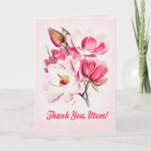 Thank You Mum Pink Vintage Magnolia