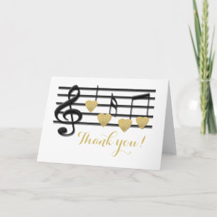 Thank you music love notes