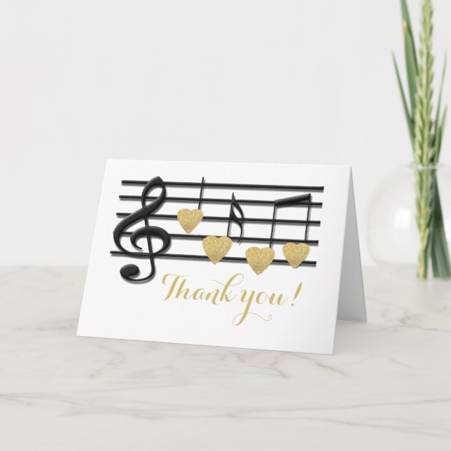 Thank you music love notes (Front)