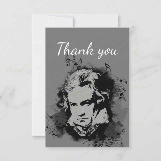 Thank You Music Musician Beethoven Piano (Front)