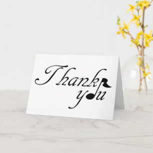 Thank You Music Note Card