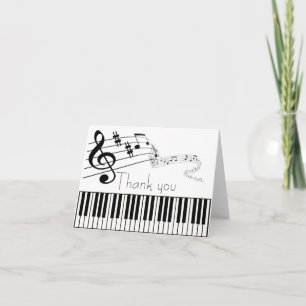 Thank you Music Note Care Card