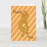 Thank You Music Teacher Gold Kokopelli with Flute