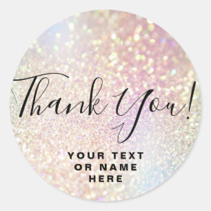 Thank You Name 16th Bridal Birthday Anniversary Classic Round Sticker