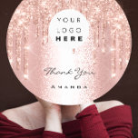Thank You Name 16th Bridal Rose Rose Logo QR Code Classic Round Sticker<br><div class="desc">Absolutely! What an incredible find! This custom "Thank You" sticker from Zazzle is not just a sticker; it's a personalised token of appreciation that radiates warmth and gratitude. Picture this: you're celebrating a milestone moment, like a 16th birthday or a bridal shower, and you want to express your heartfelt thanks...</div>
