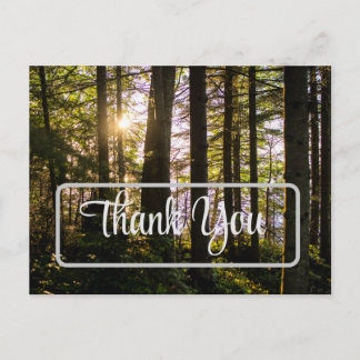 Thank you, nature, Customisable Postcard