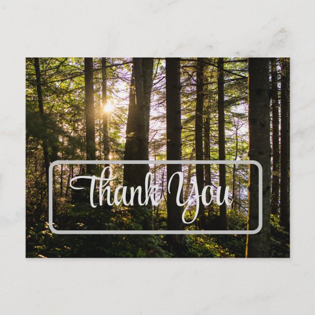 Thank you, nature, Customisable Postcard (Front)