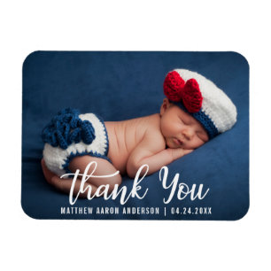 Thank You New Baby Modern Magnet