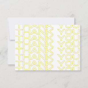 Thank You Newspaper Print Media Insert  Card