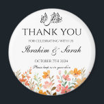 Thank You nikah muslim wedding favour floral  Magnet<br><div class="desc">Thank You nikah muslim wedding favour floral magnet</div>
