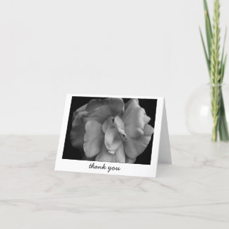 Thank you note card