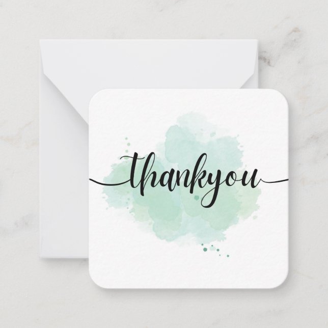Thank you note card (Front)