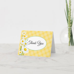 Thank You Note Card-Daisies