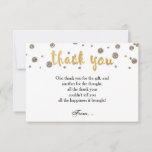 THANK YOU Note Card Gold & Glitter Glam<br><div class="desc">THANK YOU Note Card Gold & Glitter Glam</div>