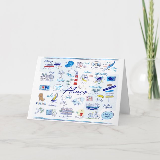 Thank you note cards 'The ABC's of Hopetown" (Front)