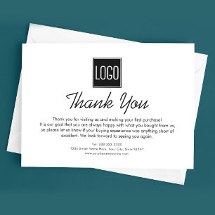 Thank You Note   Custom Logo Stationery