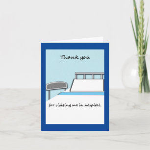 Thank you note for a hospital visit.