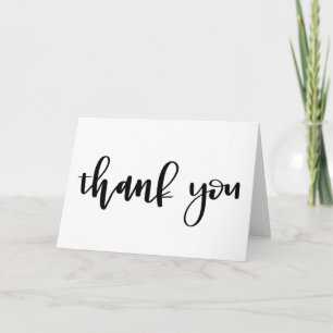 Thank You Note Handlettered Calligraphy Card
