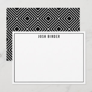 THANK YOU NOTE modern minimal name black white