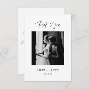 Thank you note Modern Wedding Photo