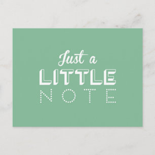 Thank you note postcard