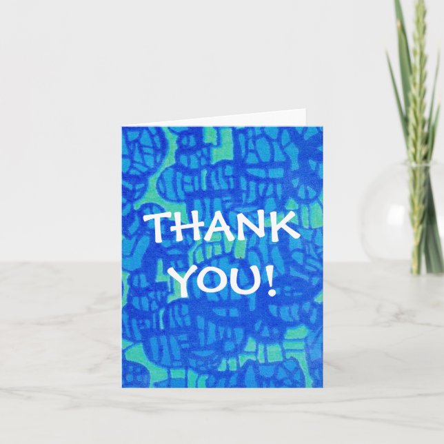 Thank You Notecard - Abstract Design (Front)