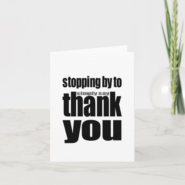 Thank You Notecard (blank inside) (Front)