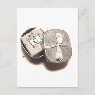 Thank you Notecard - "C" monogram Postcard