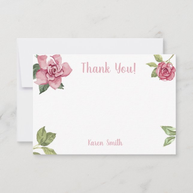Thank you notes - bridal shower, wedding cards (Front)