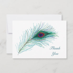 Thank You Notes, Peacock Feathers