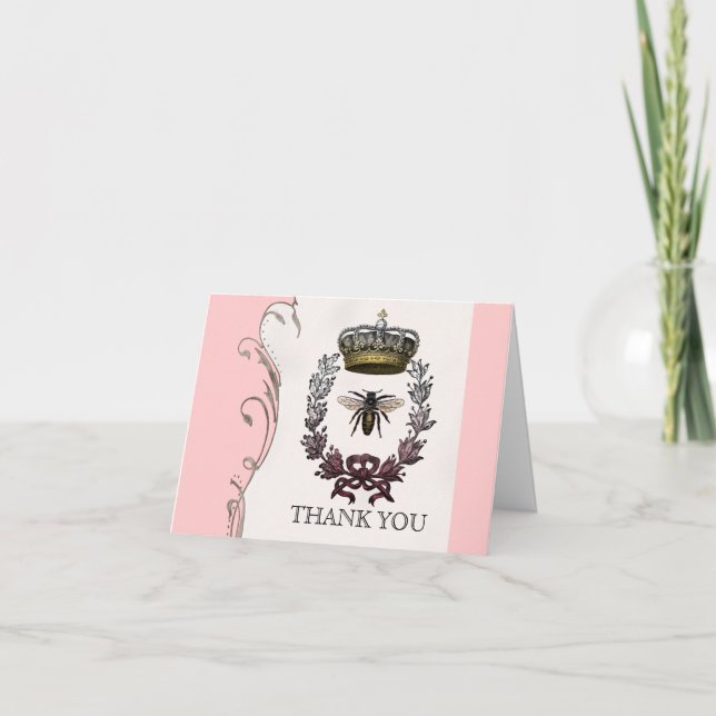 Thank You Notes - Queen Bee Royal Wedding (Front)