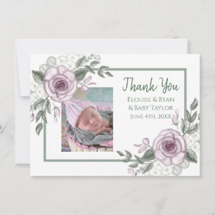 Thank You Notes with New Baby Photo