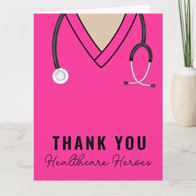 Thank You Nurse and Doctor Card (Front)