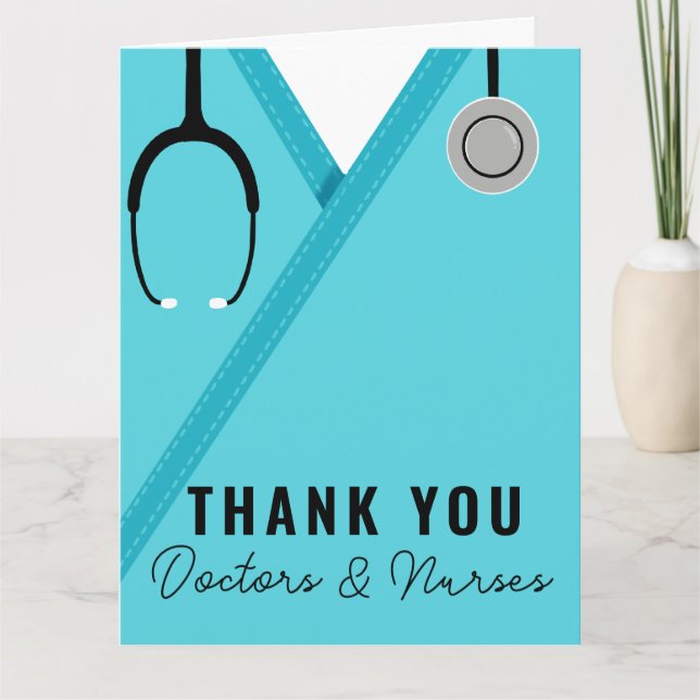 Thank You Nurse and Doctor Card  (Front)