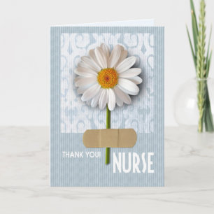 Thank You Nurse. Daisy design Greeting Card