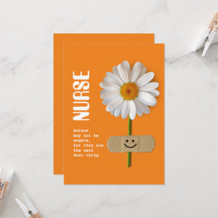 Thank You Nurse. Smiling Daisy Card