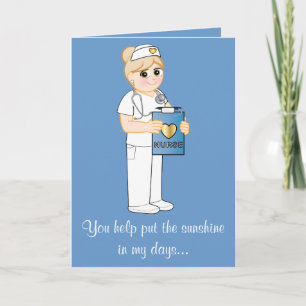 Thank You Nurse Sunshine Card