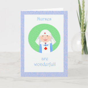 Thank you , Nurses are wonderful. nurse with veil Card