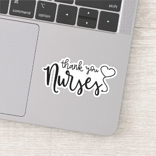 Thank You Nurses Fancy Script