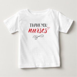 Thank You Nurses Fun Font Baby T-Shirt