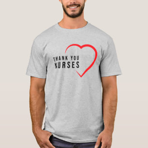 Thank You Nurses Heart Red T-Shirt