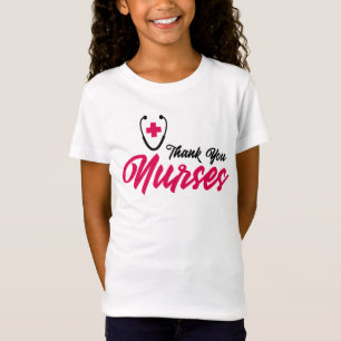 Thank You Nurses   Pink T-Shirt