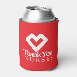 Thank You Nurses   Red Heart Can Cooler