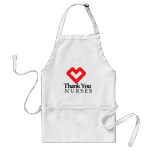 Thank You Nurses   Red Heart Standard Apron