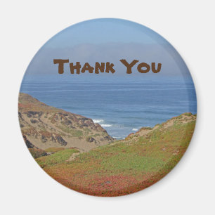 Thank You Ocean Landscape Photo Beach Appreciation Magnet